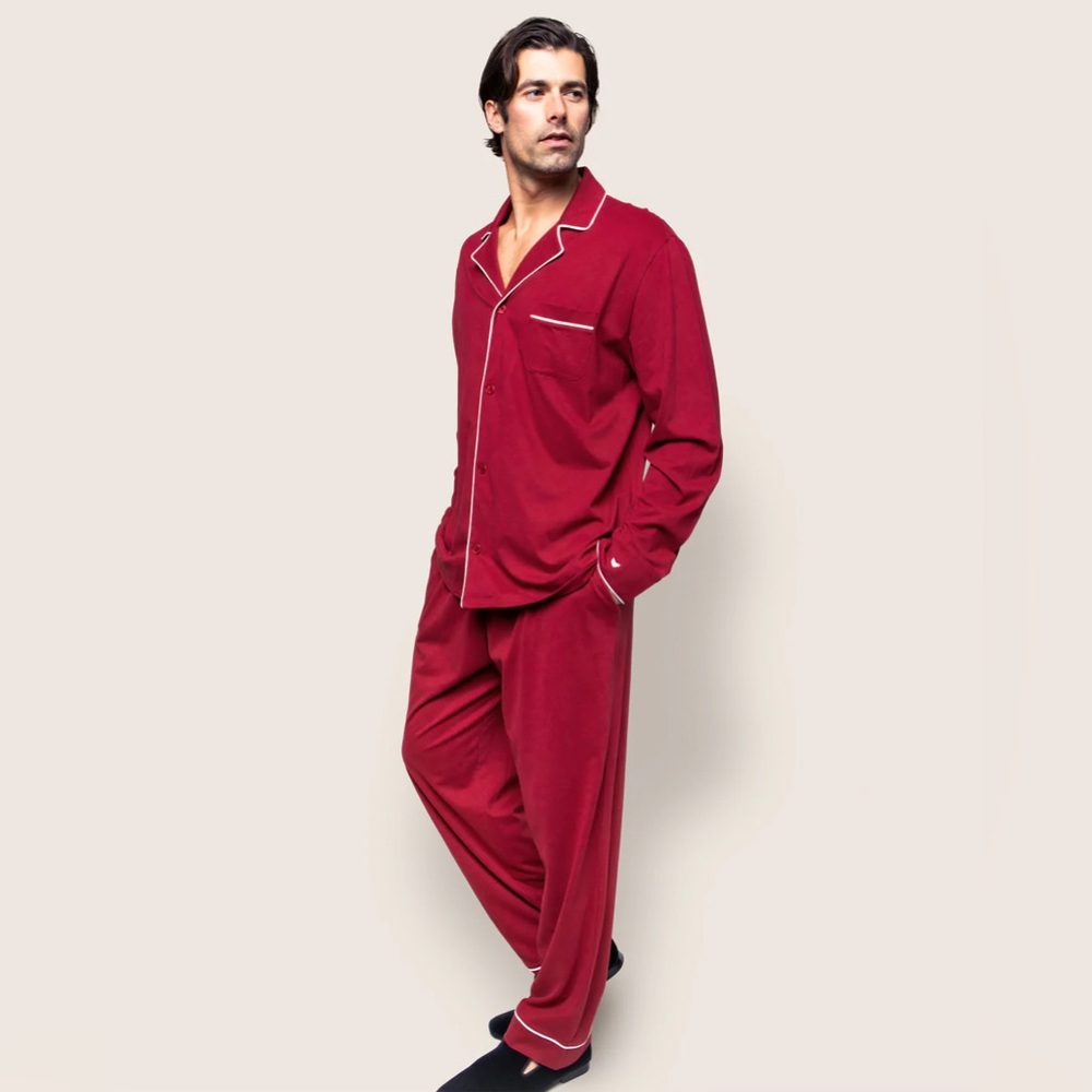 Petite Plume Men’s Long Sleeve Pajama Set